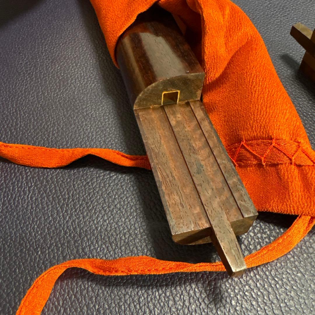 高級品？紅木！中棹！折り畳みケース付き★三味線セット◎