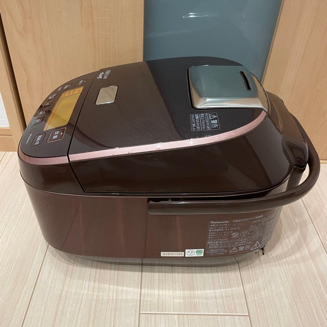 Panasonic パナソニック 可変圧力IHジャー炊飯器 SR-PA18E3