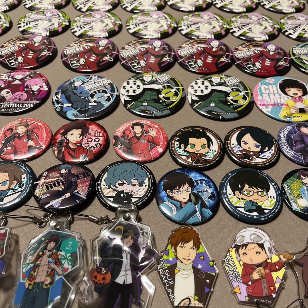 ワールドトリガー グッズ大量まとめ売り 缶バッジ アクキー ラバスト 約100点