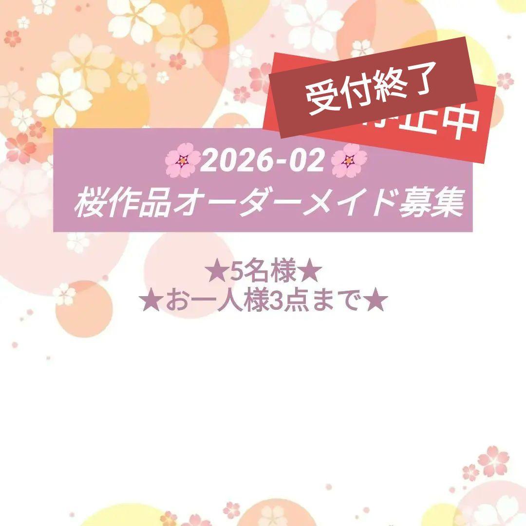ハンドメイド　レジン　ヘアゴム【2026-02　オーダーメイド】