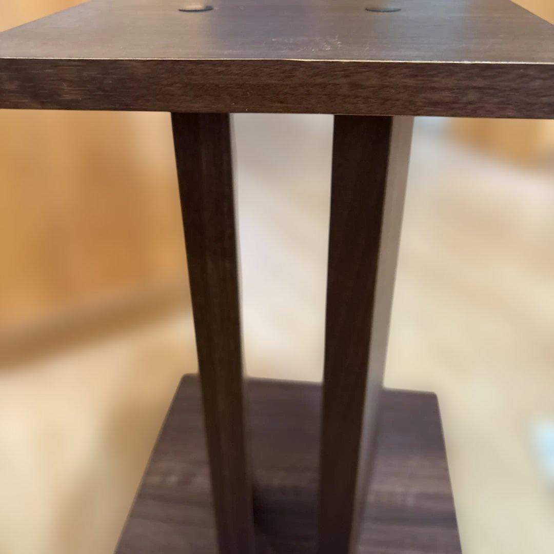木製スピーカースタンド ダークブラウン