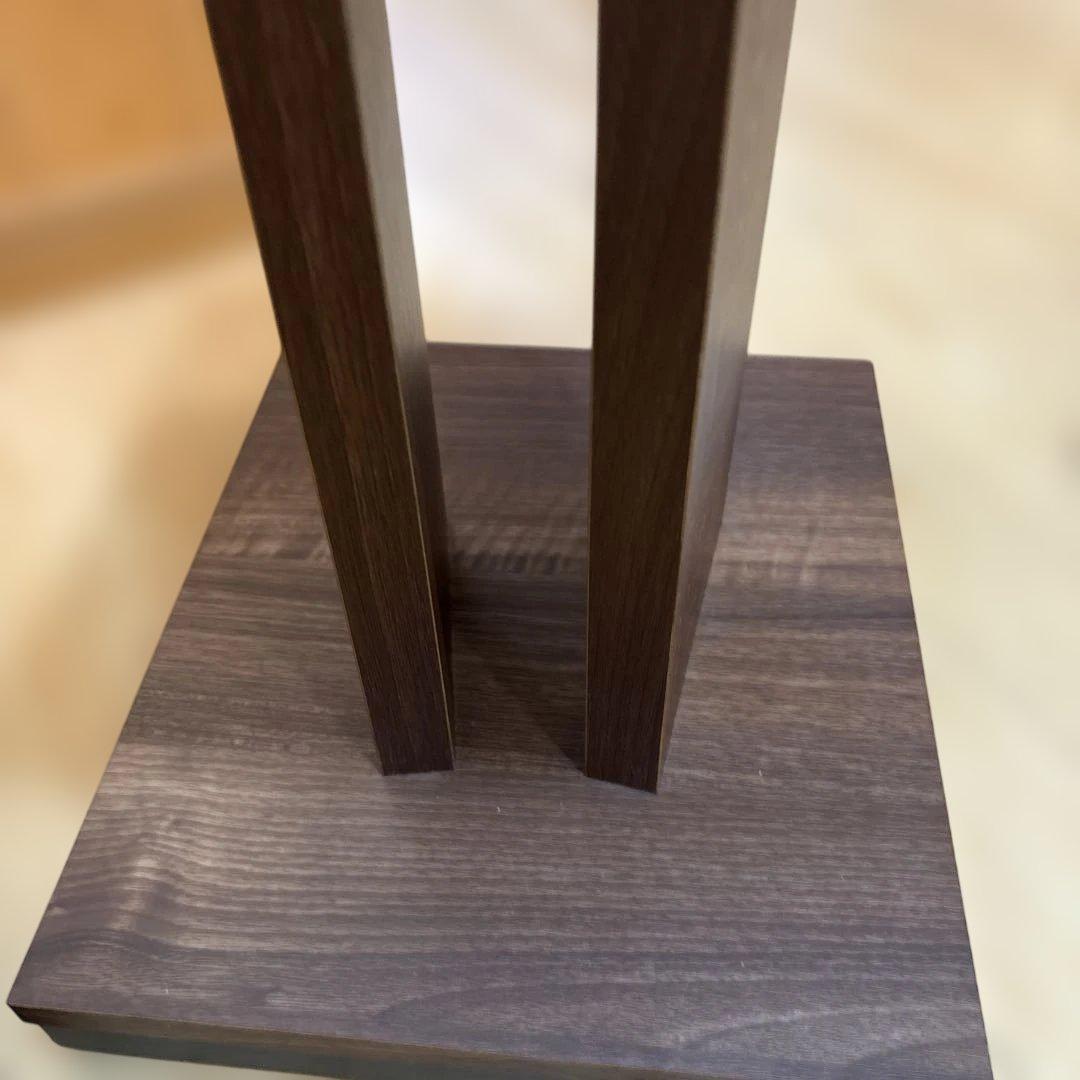 木製スピーカースタンド ダークブラウン