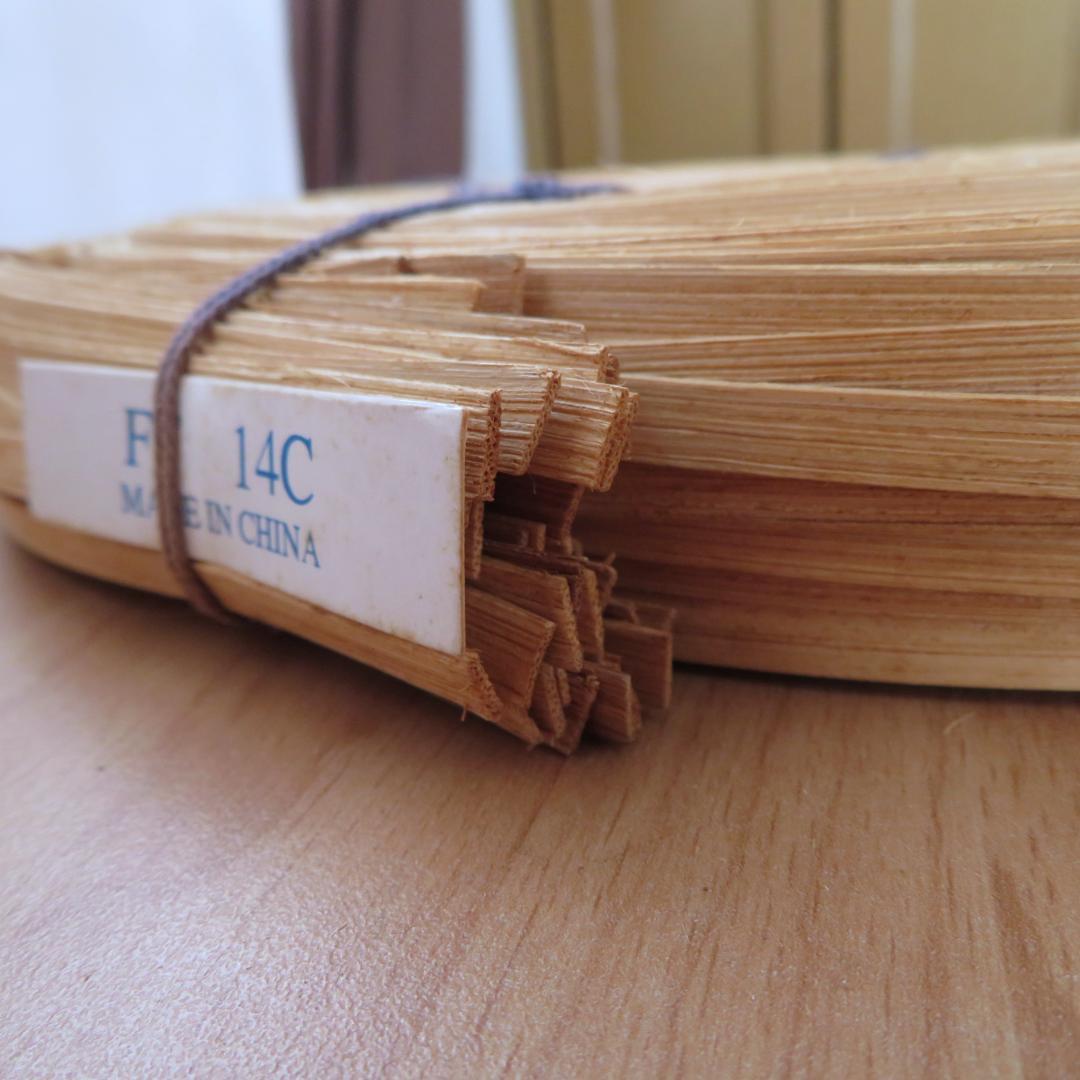 希少レア　ハンドメイド　バスケット材料　リード　5点セット　約2,200g　木製