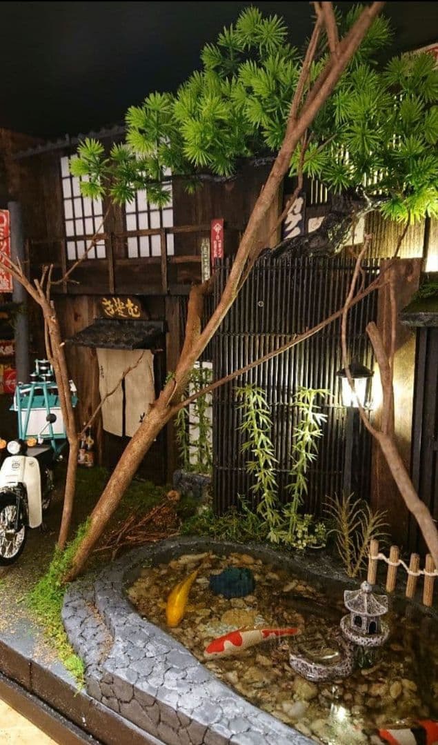 1/12 　出前　スーパーカブ　ジオラマ