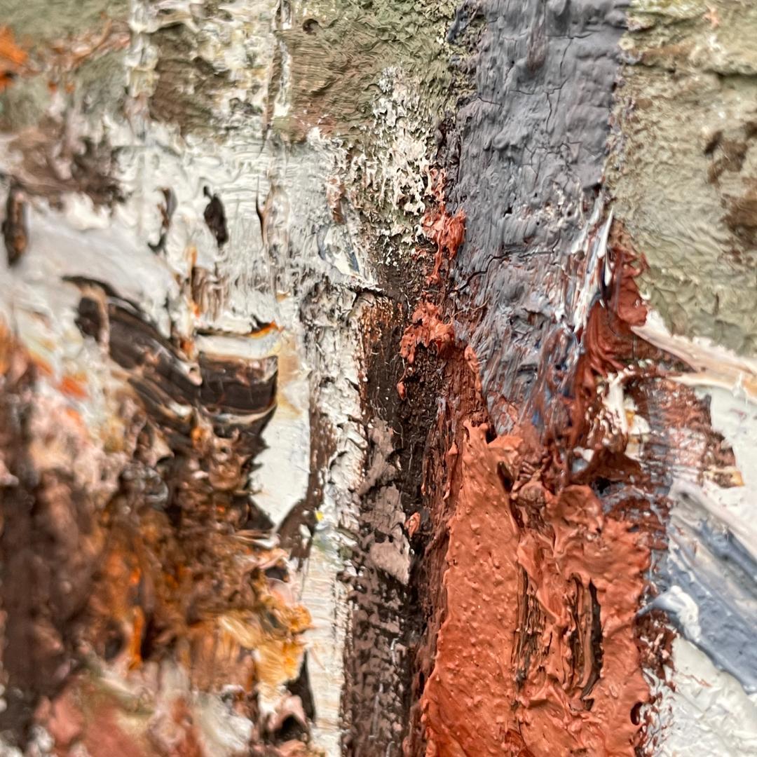 真作保証 友成晴雄『古都遠望』油彩 肉筆 厚塗り 大作 10号相当 R8SD18