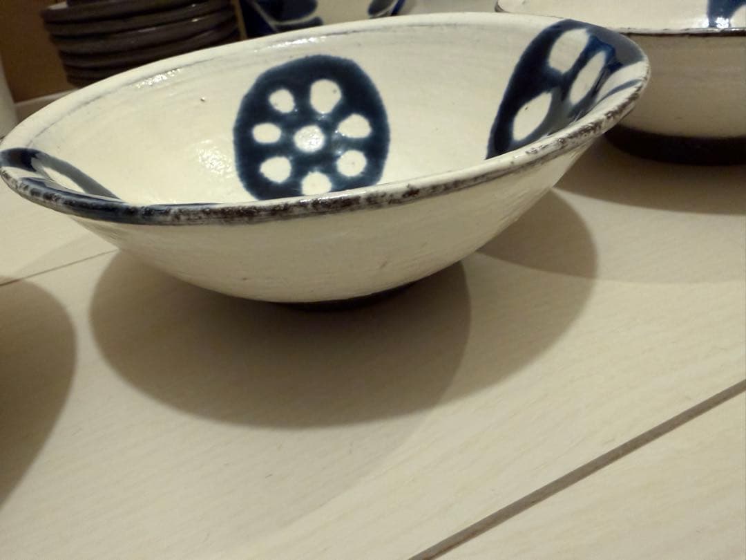 信楽焼 浅いお椀 4個セット