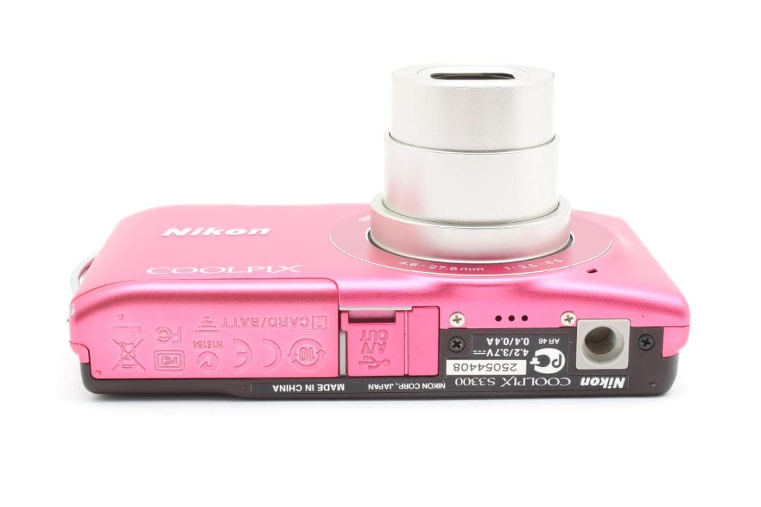 【美品】 ニコン Nikon COOLPIX S3300 ピンク 動作良好