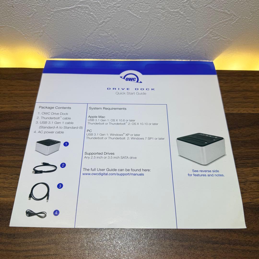 OWC OWCTB2U3DKR2 Thunderbolt 2ドライブドック