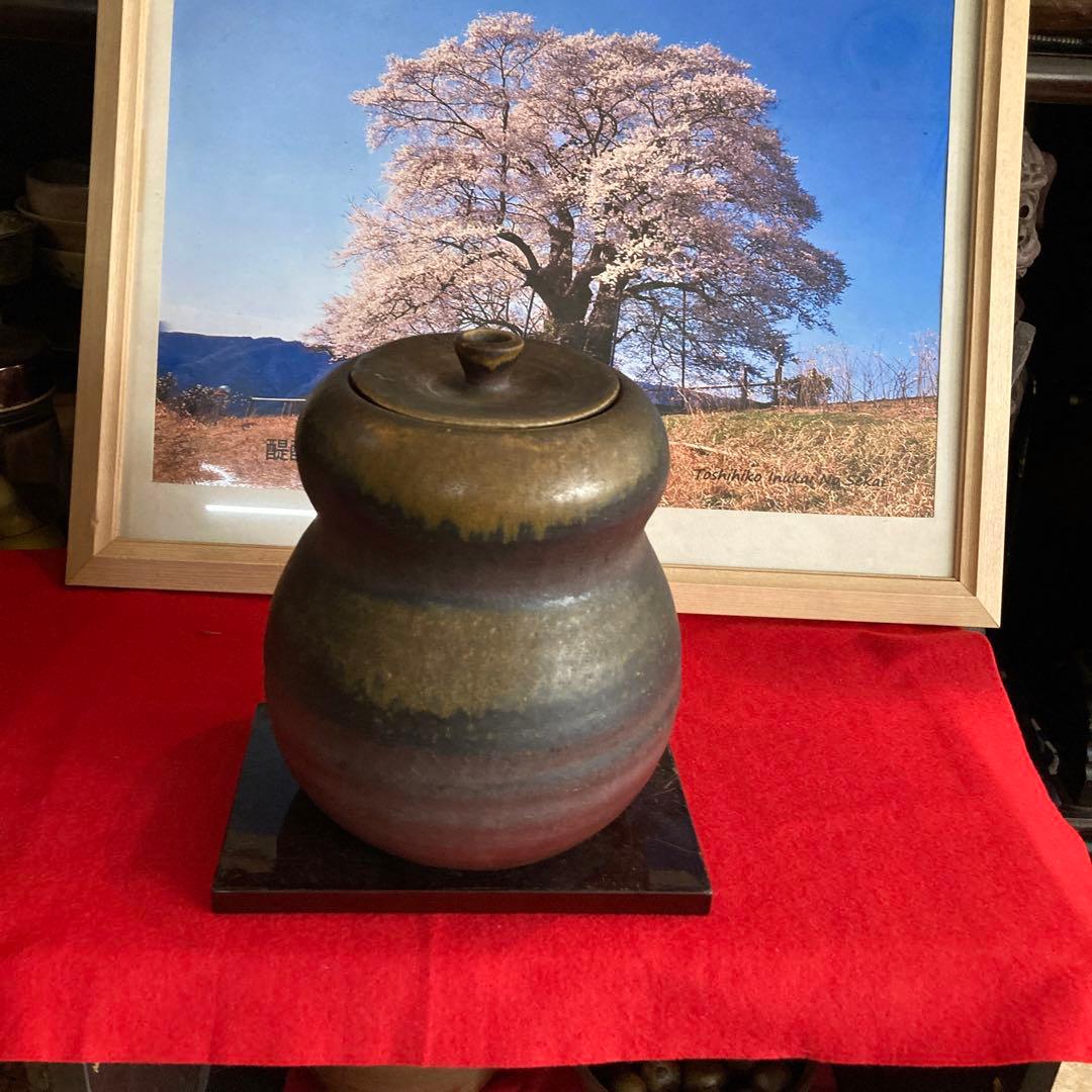 備前焼美術品茶道具水差生陶衆啓作品です❣️