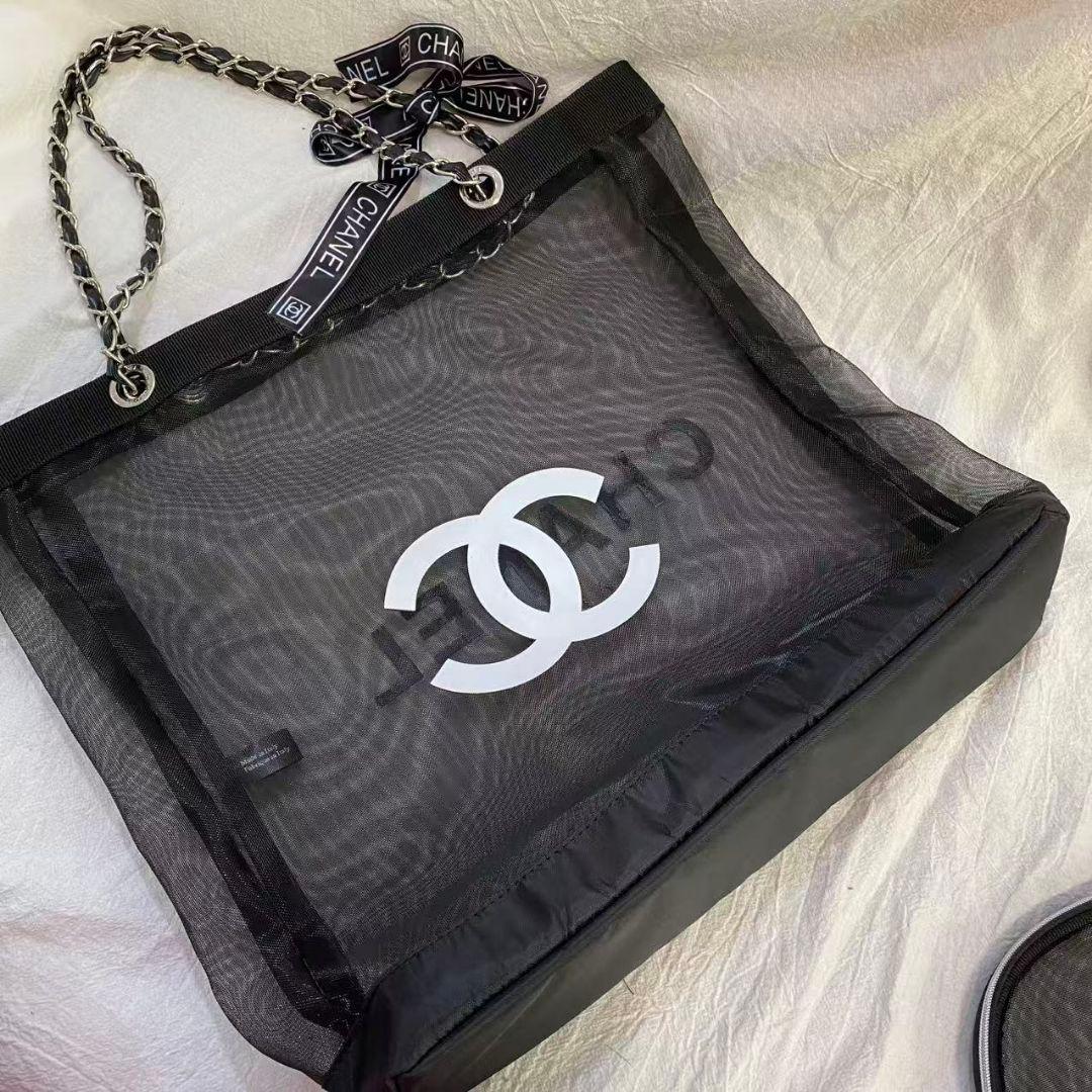 CHANEL ノベルティ メッシュショルダーバッグ 大容量