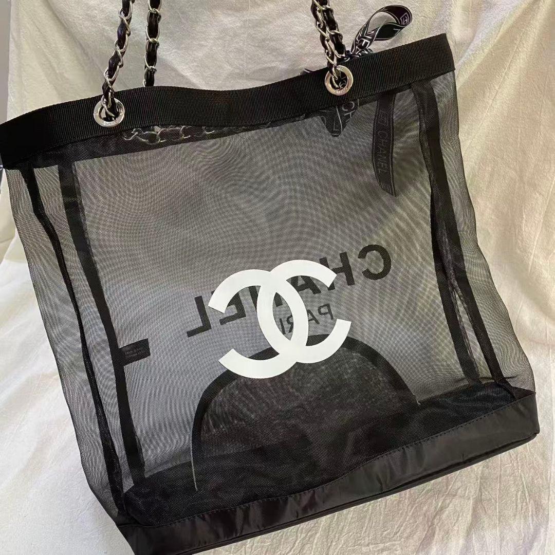 CHANEL ノベルティ メッシュショルダーバッグ 大容量