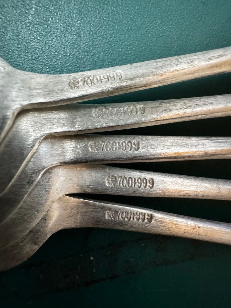 銀製品　韓国　silver カトラリー　食器　銀700 銀999 純銀