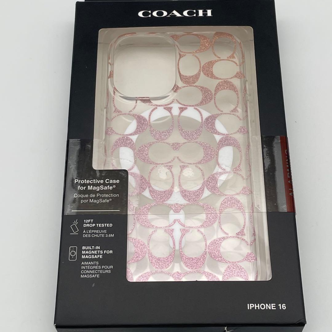 【新品】Coach - iPhone 16 - シグネイチャー　ケース　198