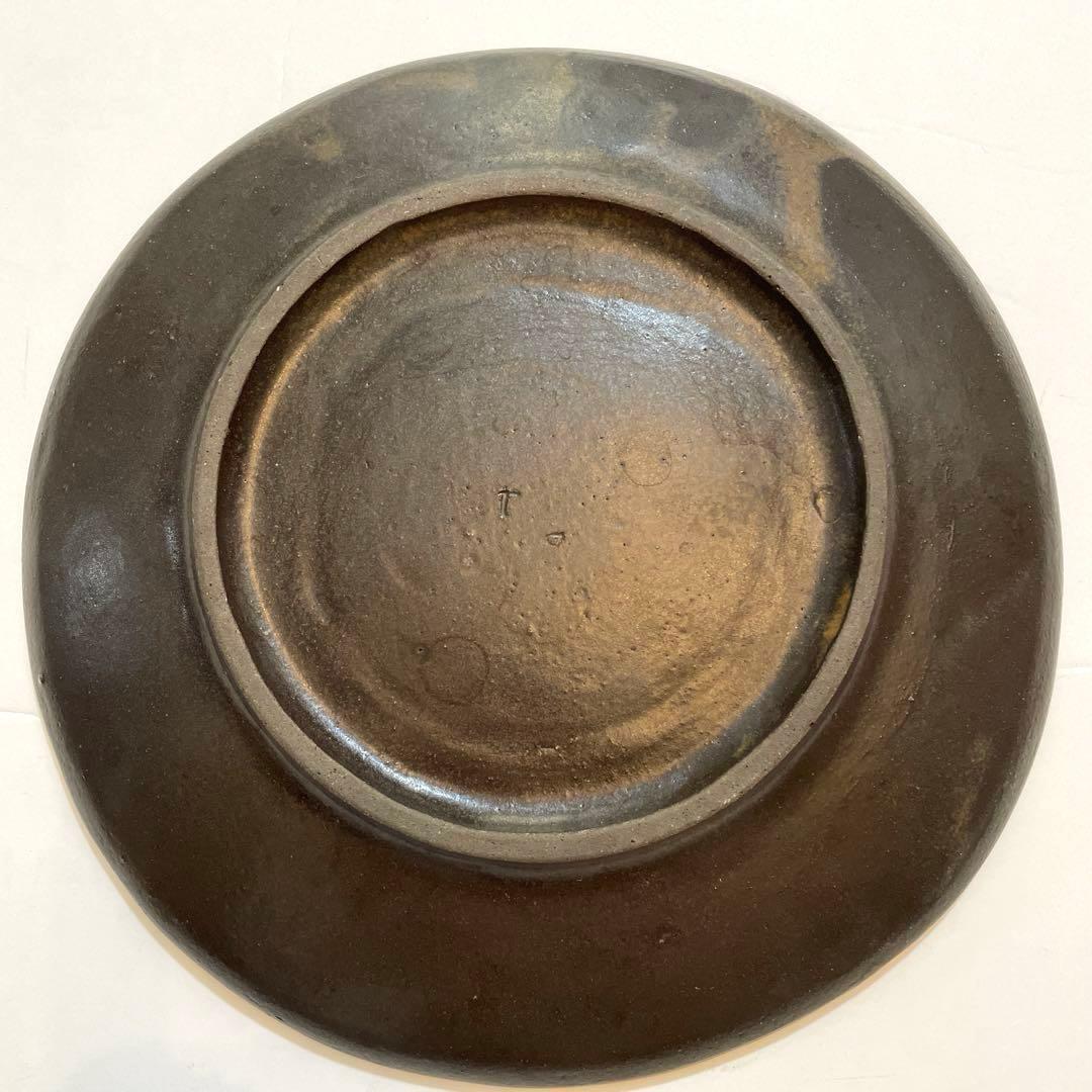 石岡信之　皿　22cm 作家もの