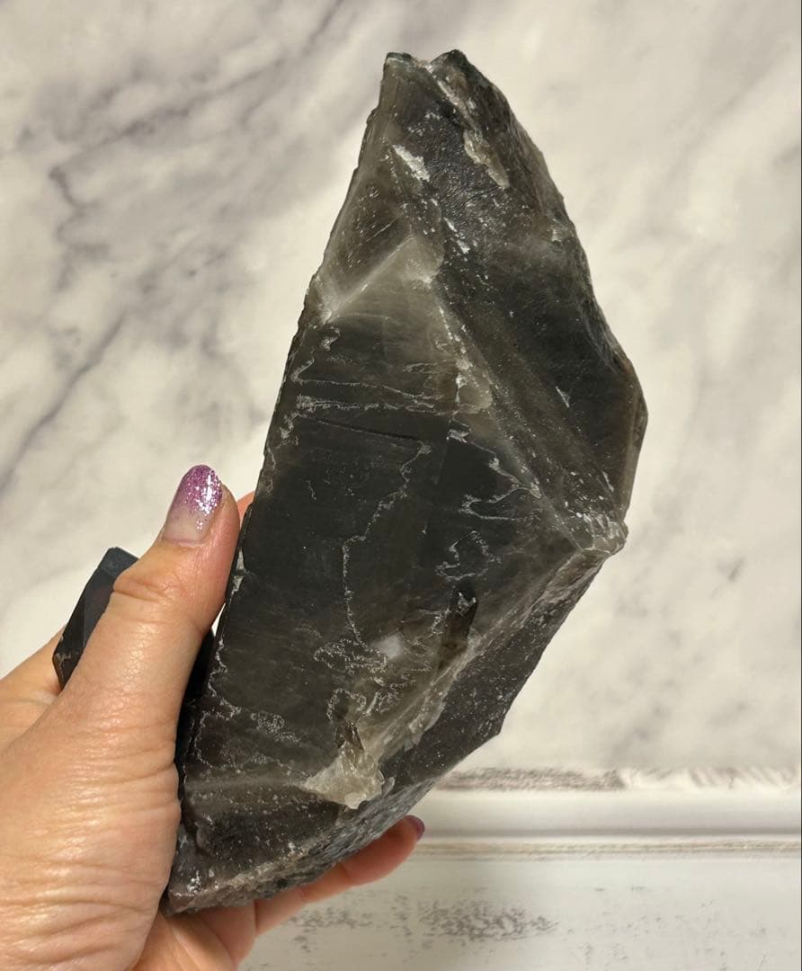 1.5kg ⭐️モリオンクラスター❤︎専用台座 【最強】天然石　浄化　邪鬼　黒水晶⭐️