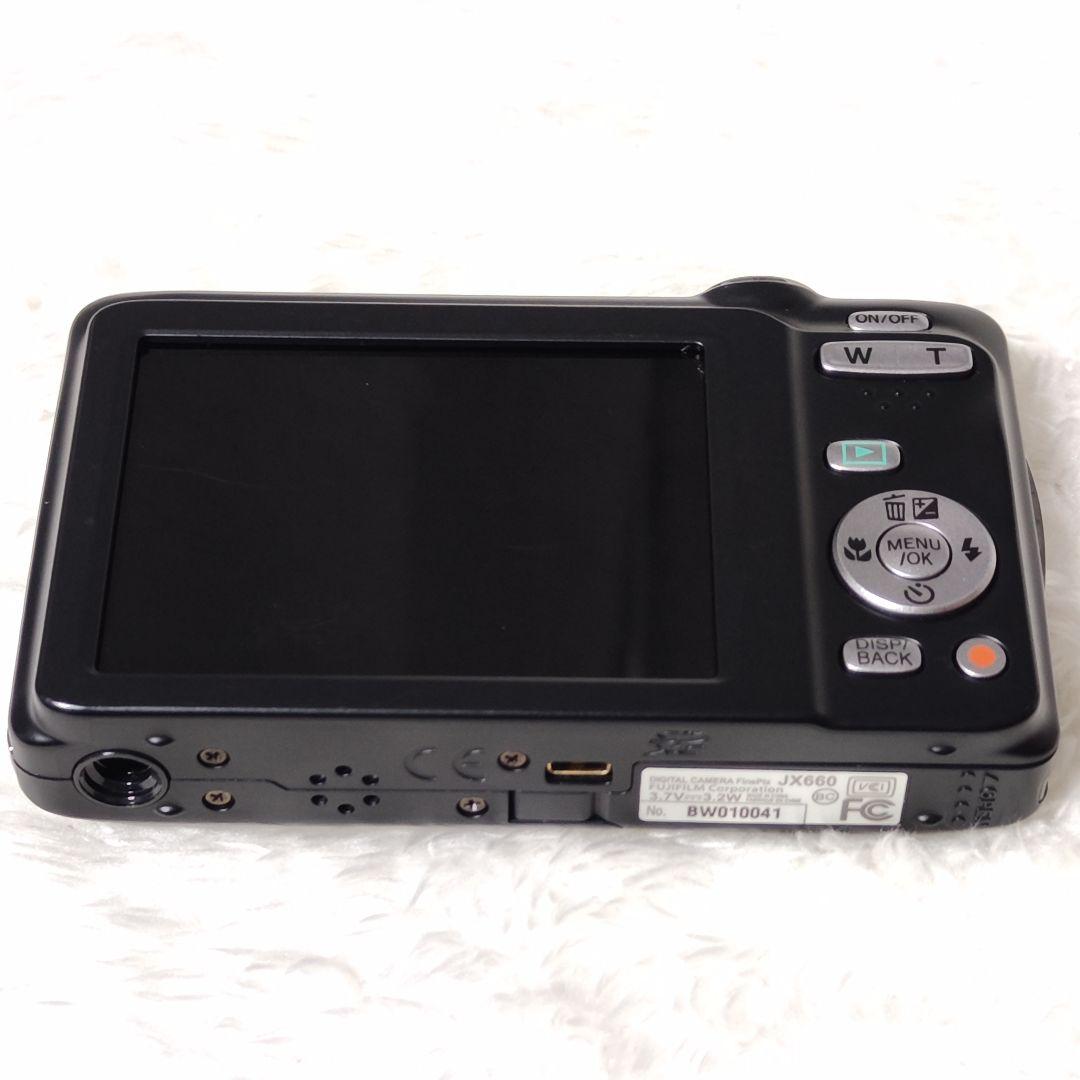 FUJIFILM FinePix JX660 ブラック 新品バッテリー デジカメ