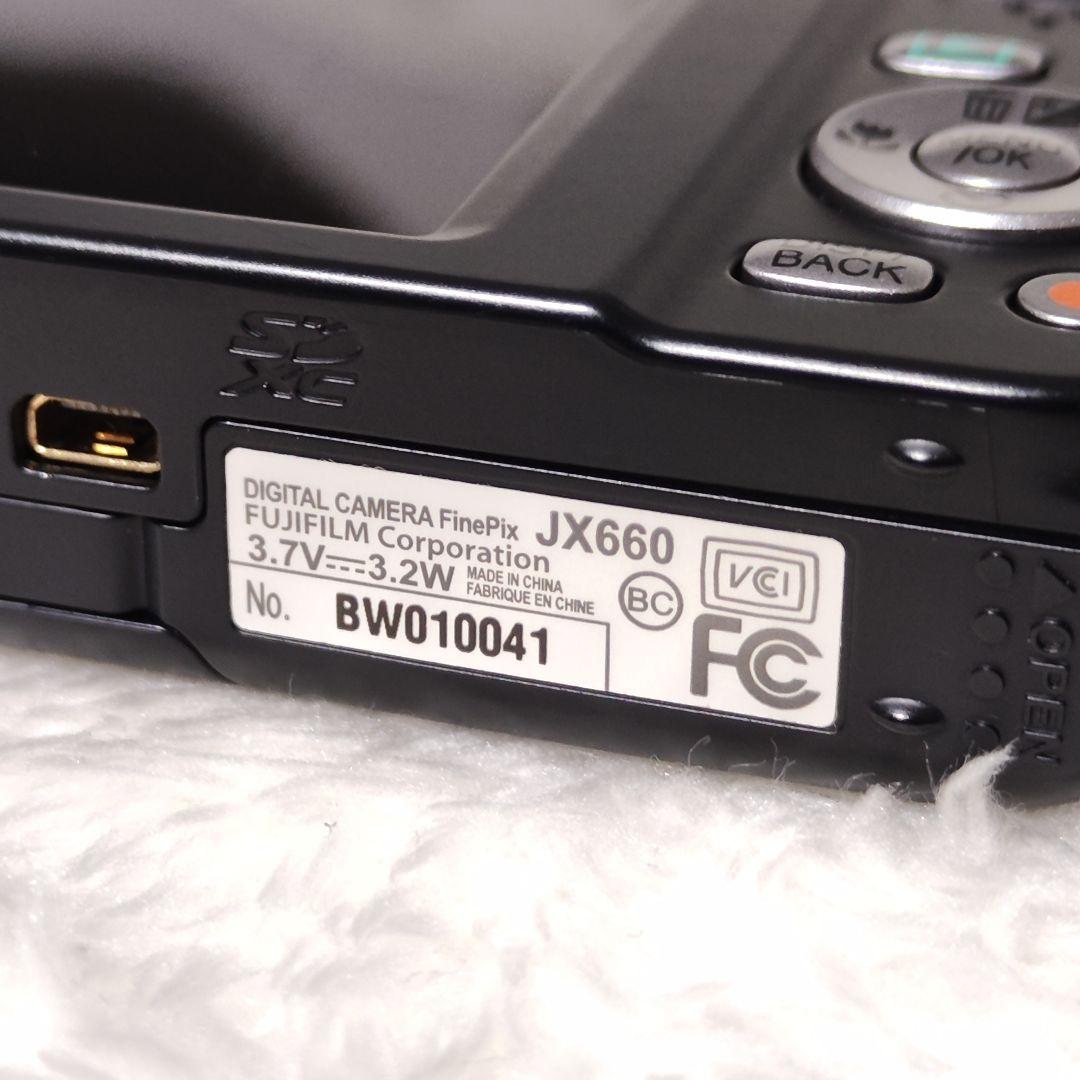 FUJIFILM FinePix JX660 ブラック 新品バッテリー デジカメ