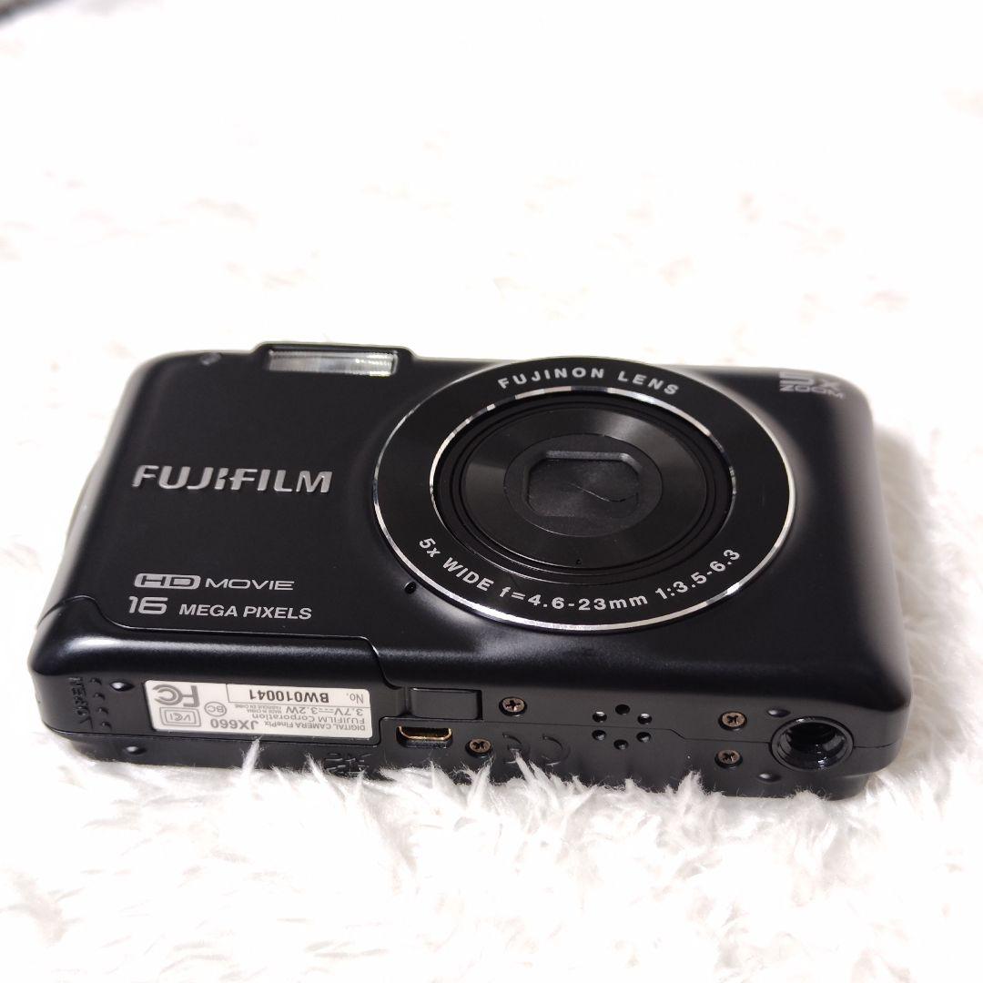 FUJIFILM FinePix JX660 ブラック 新品バッテリー デジカメ