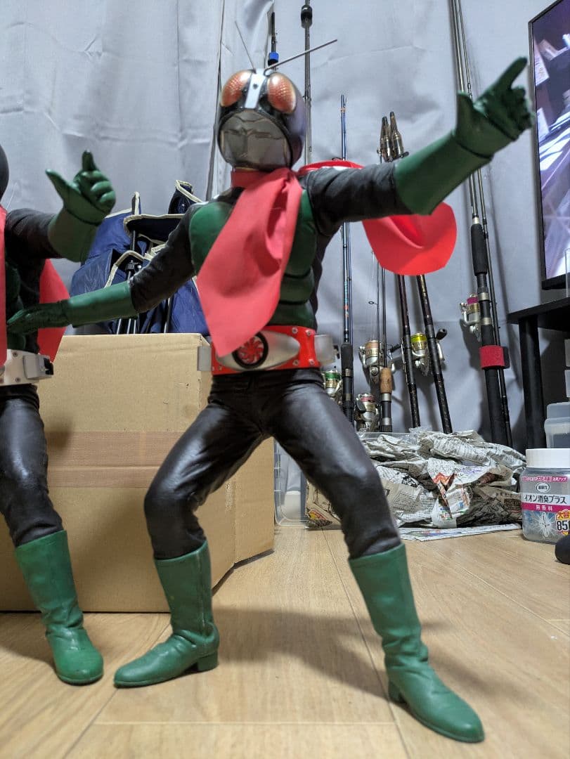 仮面ライダー旧1号、桜島1号、旧2号 フィギュア 3体セット