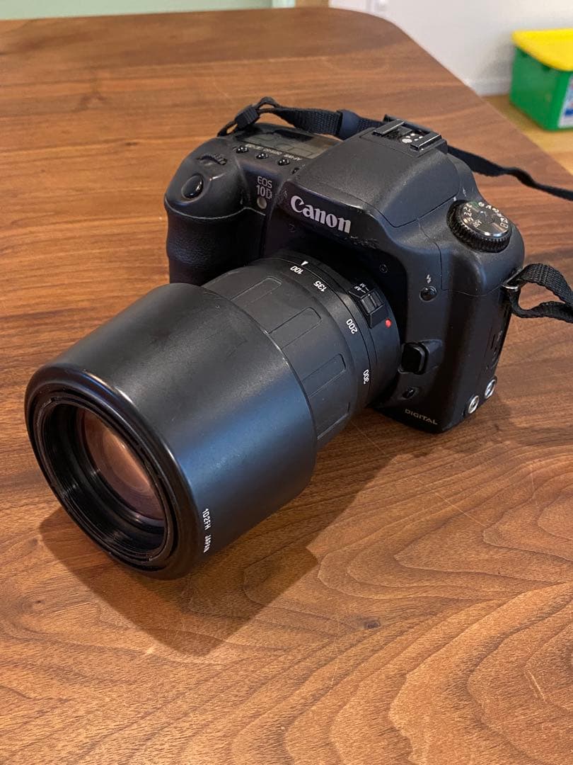Canon 10D デジタル一眼　タムロン　100-300㍉　レンズ付 動作品