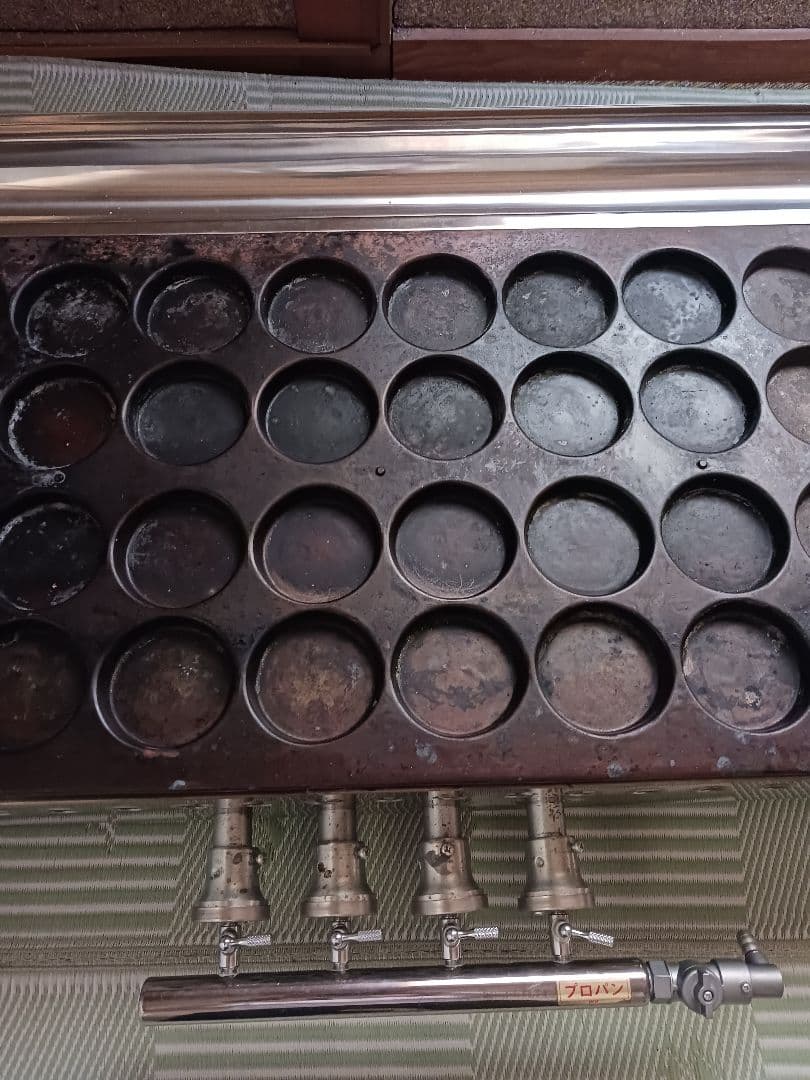 大判焼(回転焼)銅板40穴プロパンガス★イベント什器★屋台★美品