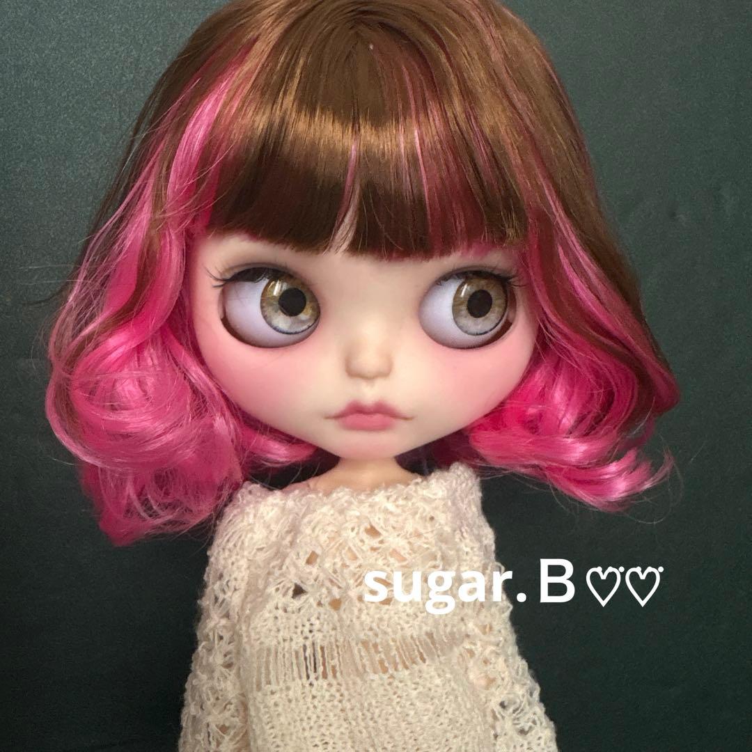 moila♡♡ アイシードールカスタム❤︎ブラウン×ピンク❤︎