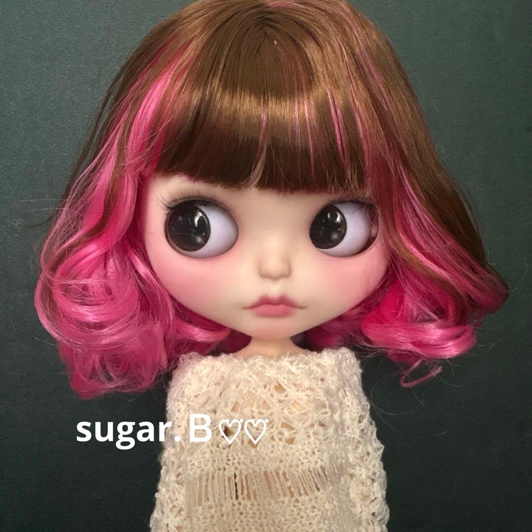 moila♡♡ アイシードールカスタム❤︎ブラウン×ピンク❤︎