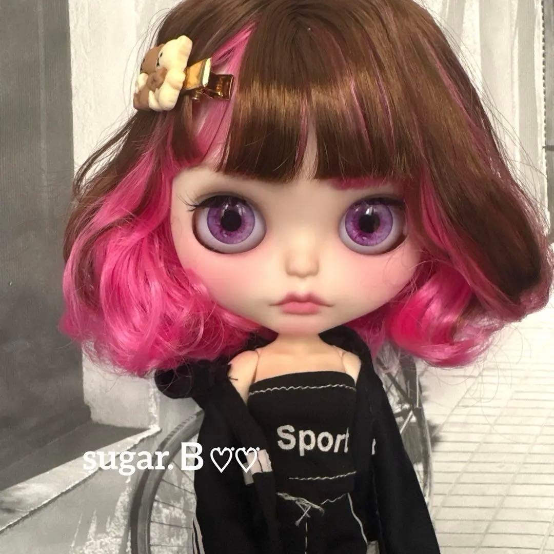 moila♡♡ アイシードールカスタム❤︎ブラウン×ピンク❤︎