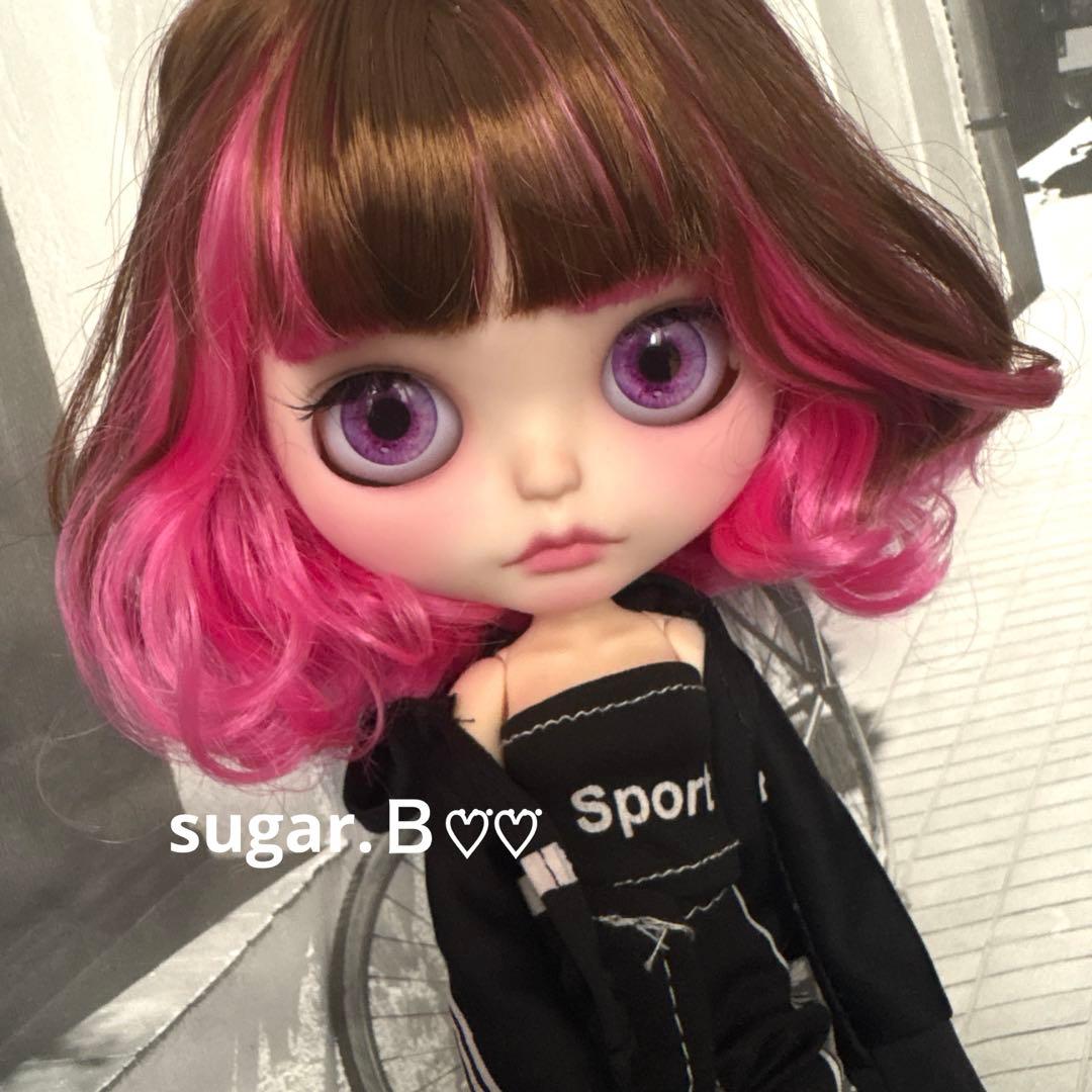 moila♡♡ アイシードールカスタム❤︎ブラウン×ピンク❤︎