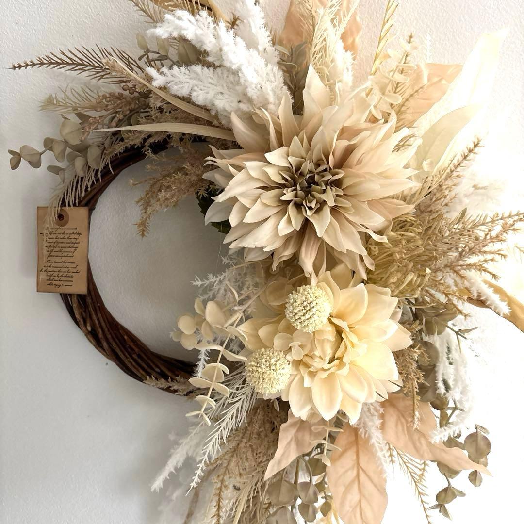 ＊美品をお求めの方は買わないで下さい！！！　フラワーリース＊　特大