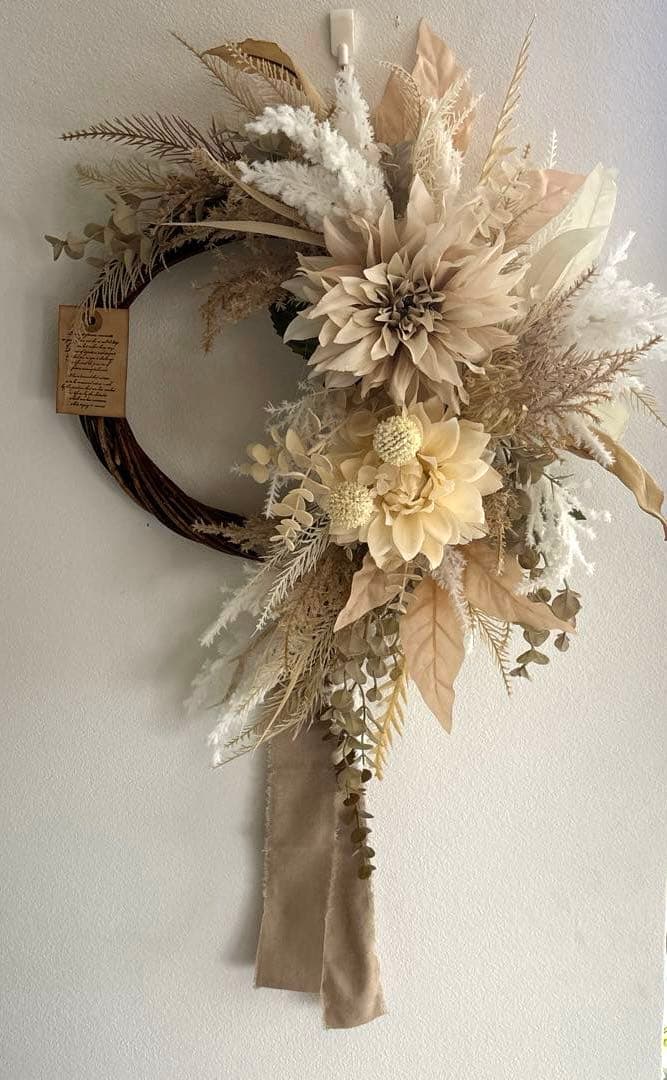 ＊美品をお求めの方は買わないで下さい！！！　フラワーリース＊　特大