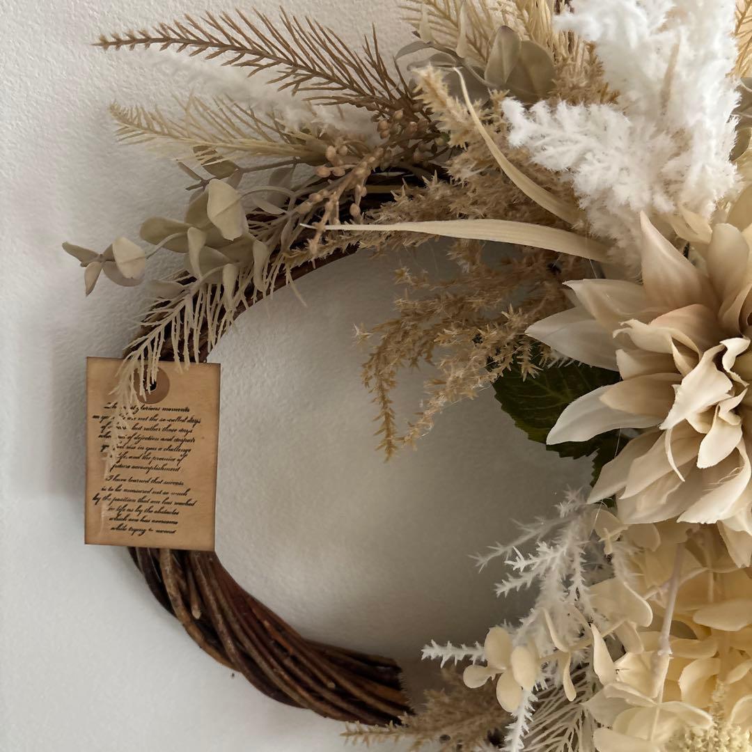 ＊美品をお求めの方は買わないで下さい！！！　フラワーリース＊　特大