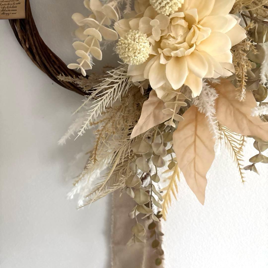＊美品をお求めの方は買わないで下さい！！！　フラワーリース＊　特大