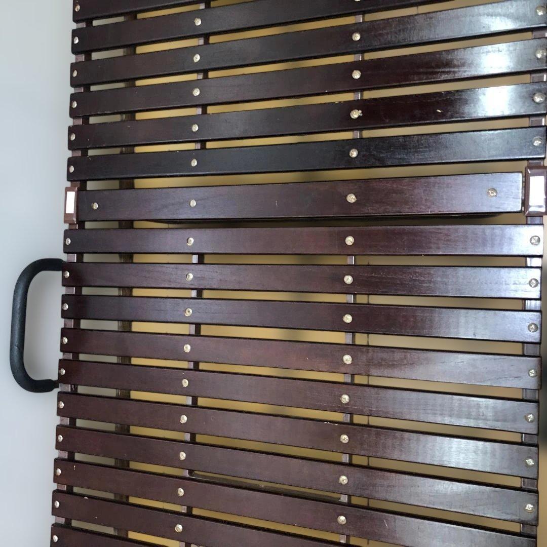 折りたたみベッド 木製すのこ シングル相当 キャスター付 251214