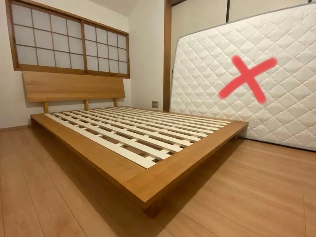 木製ローベッド　THETAシータ　セミダブルベッドフレーム　SLEEPY石崎家具