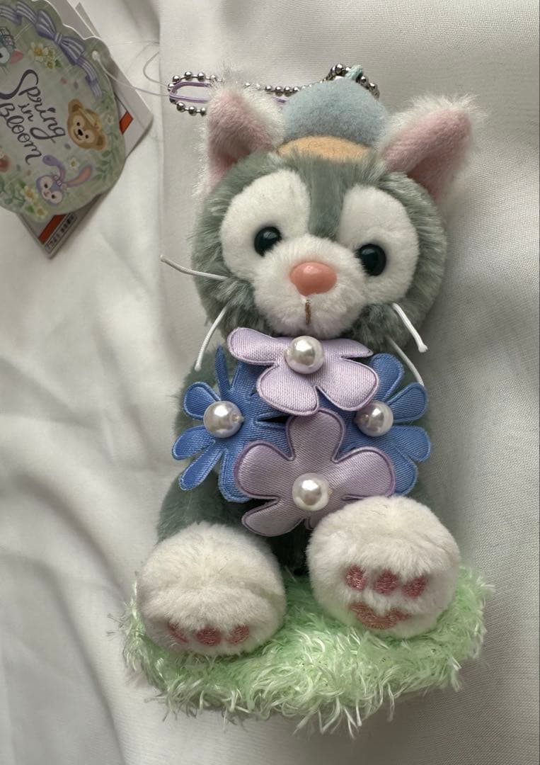 ダッフィーフレンズ　スプリングインブルーム　ぬいぐるみストラップ