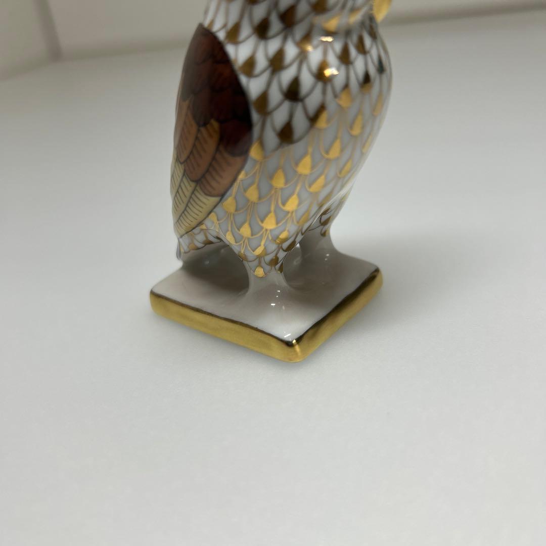 希少 ヘレンド 世界のフクロウ アテナのフクロウ 箱付き Herend