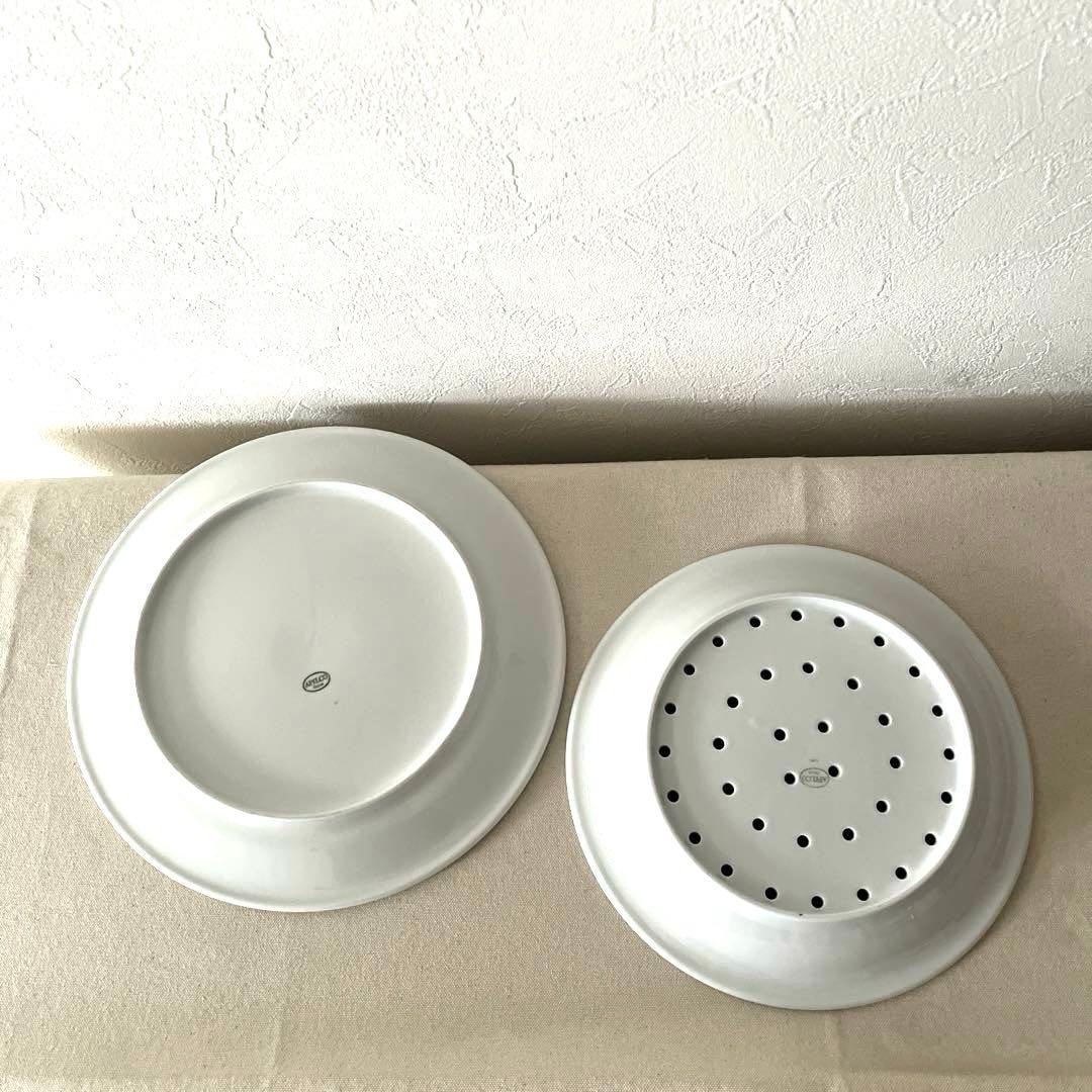 ☆M371 ○フランス製アピルコAPILCO 水切プレート＆受け皿【未使用】葡萄