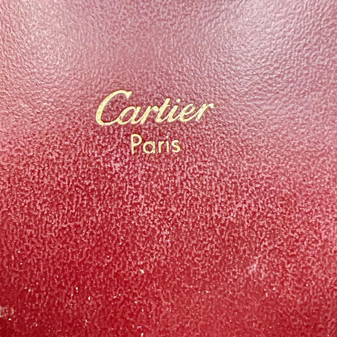 専用　Cartier ボルドー レザー シガレットケース 7797