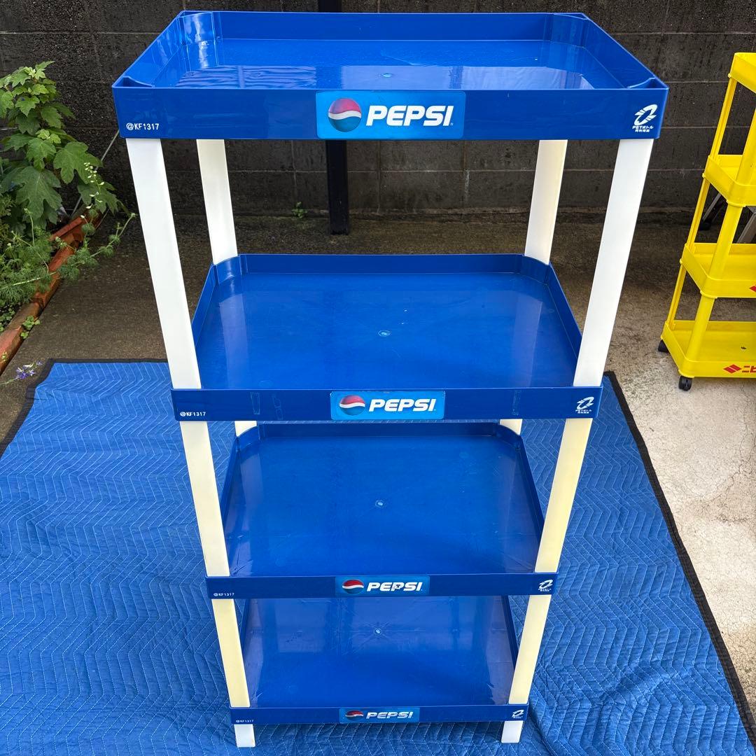 C013 PEPSI 3段スチールラック
