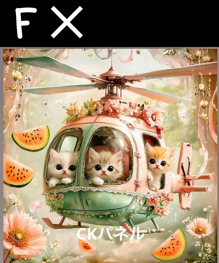 オーダーページ　猫　ヘリコプター　にゃんこ　4/1