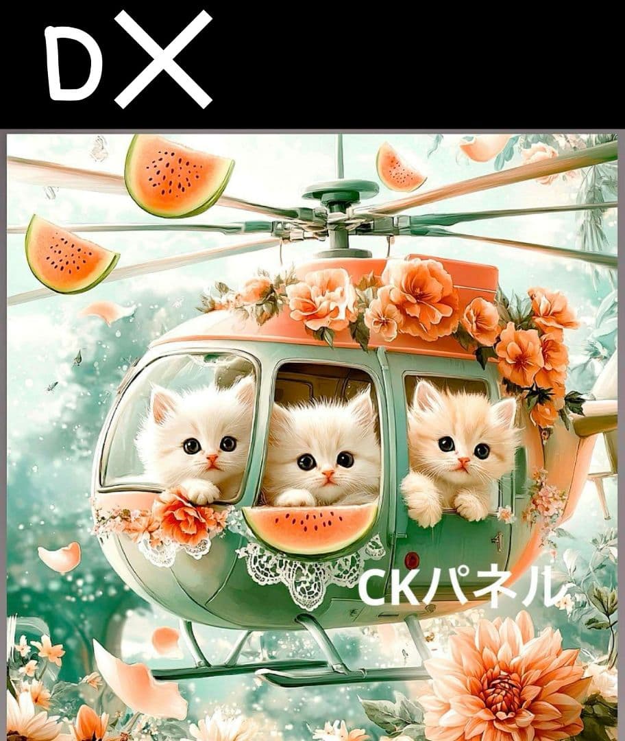 オーダーページ　猫　ヘリコプター　にゃんこ　4/1