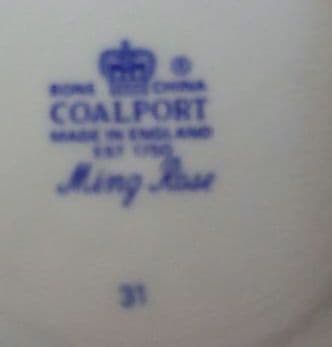 COALPORT Ming Rose ボーンチャイナ花柄カップ ソーサー2客
