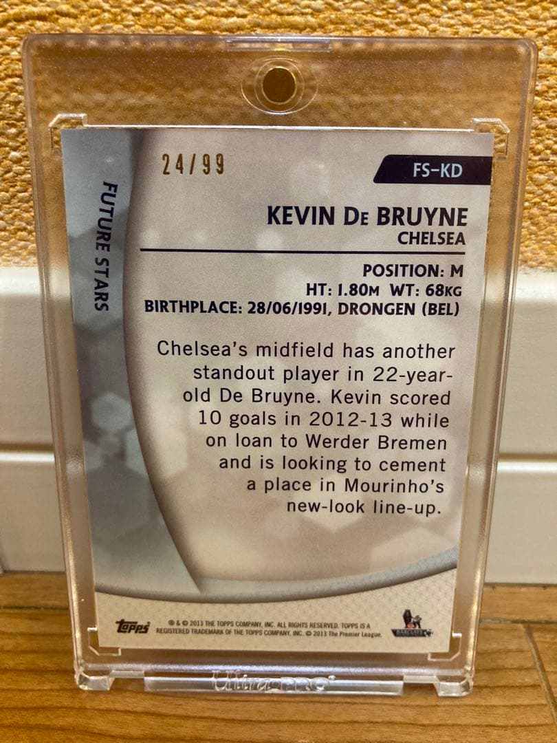 その他 Topps PremierGold2013 KEVIN DE BRUYNE RC