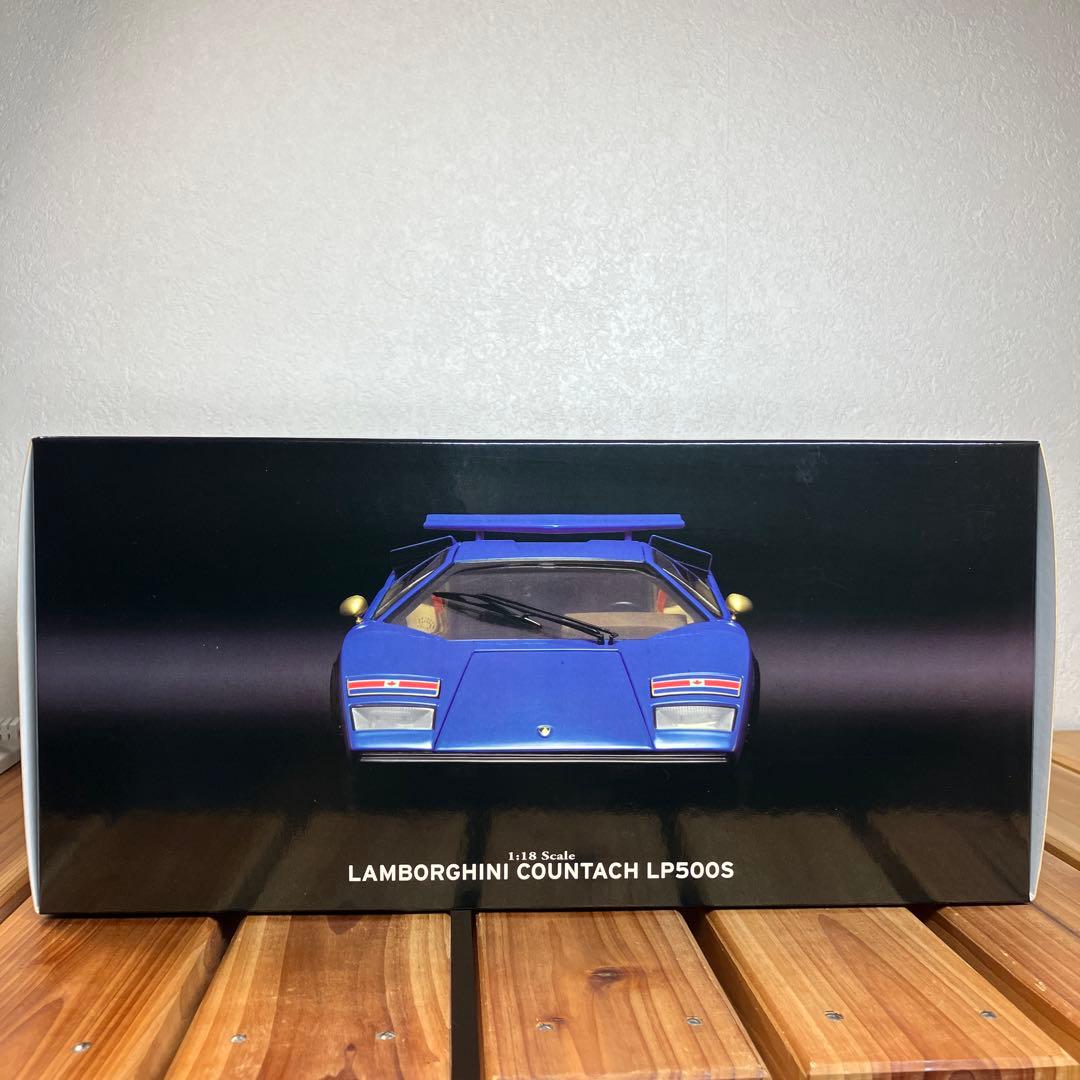 京商 1/18 ランボルギーニ カウンタック LP500S Blue