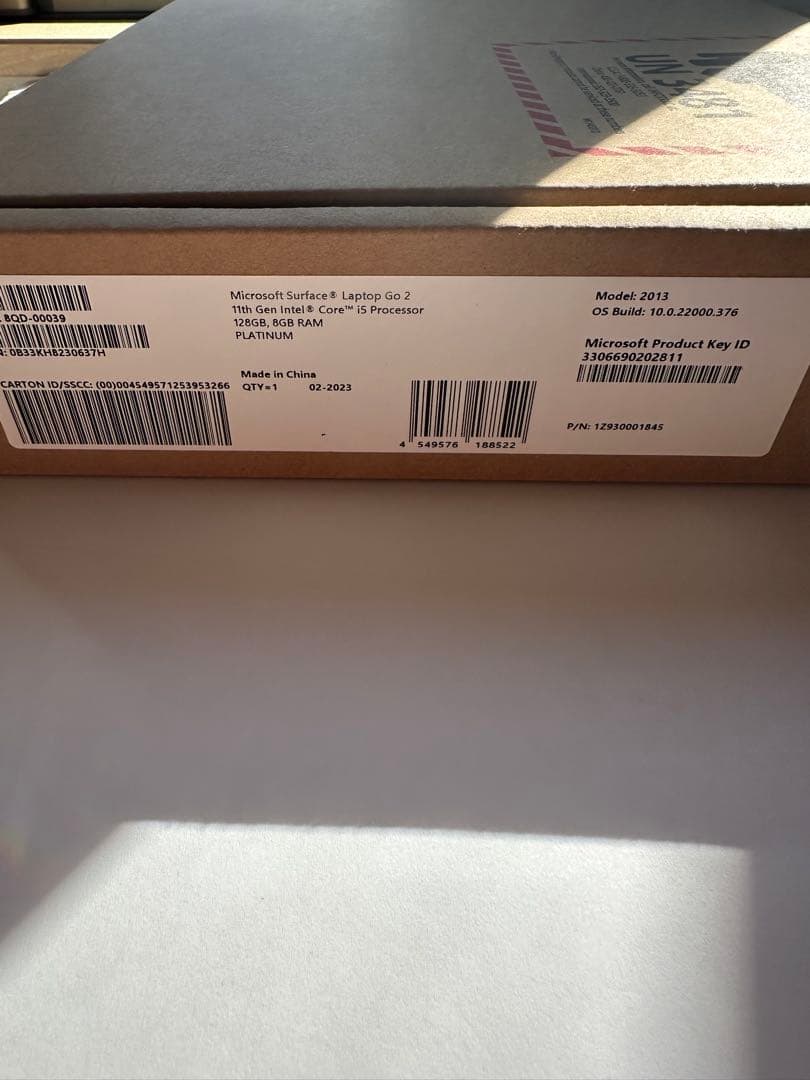 Windowsノート本体 Surface Laptop Go 2 i5 8GB 128GB