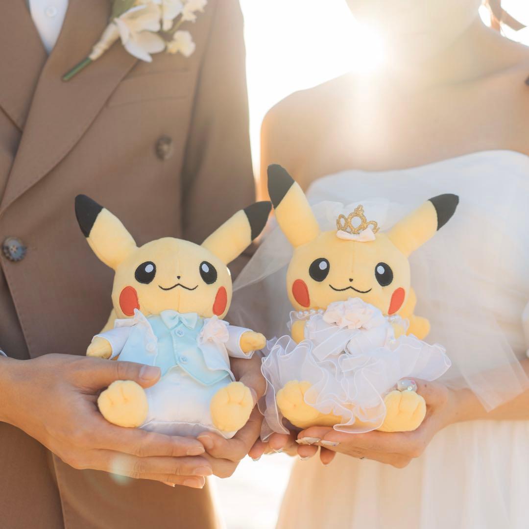Precious Wedding ペアピカチュウ　ぬいぐるみ　結婚式