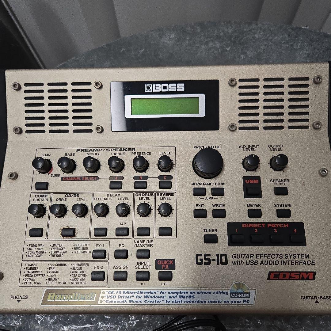 ​【希少セット】BOSS GS-10 ギターエフェクトシステム純正アダプター付属