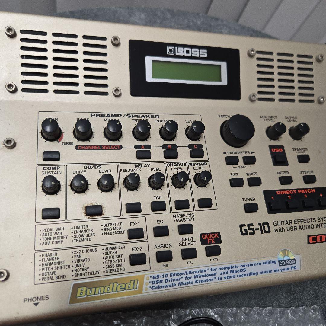 ​【希少セット】BOSS GS-10 ギターエフェクトシステム純正アダプター付属