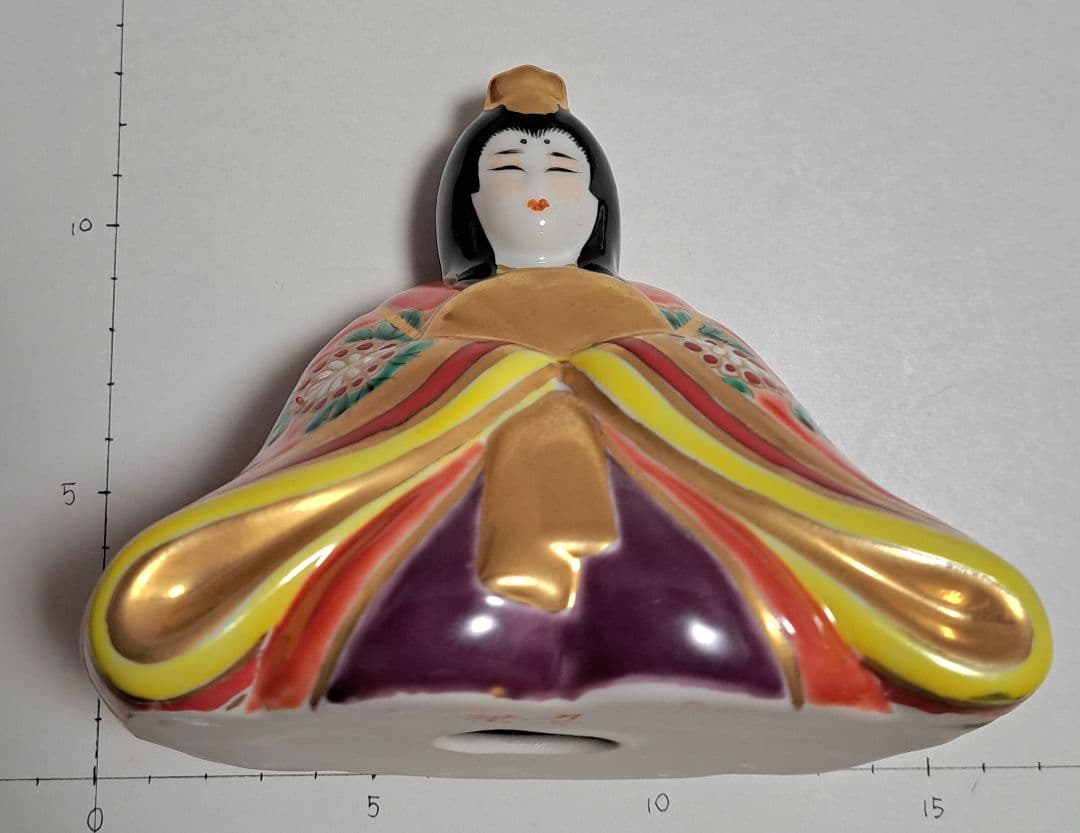 特価3月3日まで k-①九谷焼 ひな人形 5号 親王飾り 雄山作